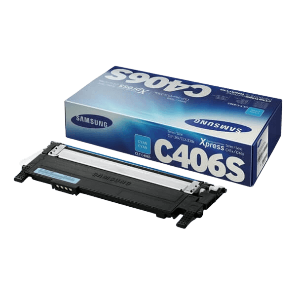 Samsung Original CLT-C406S ST984A cyan toner | Indhold: 1000 sider
