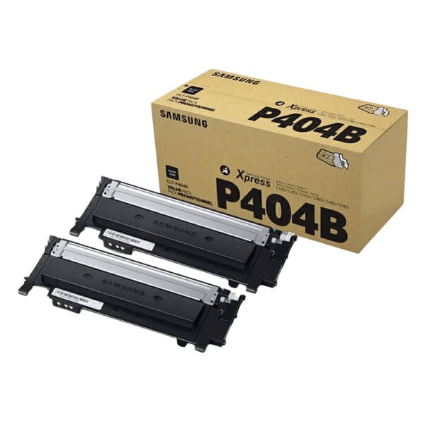 Samsung Original CLT-P404B SU364A twin pack sort toner | Indhold: 3000 sider
